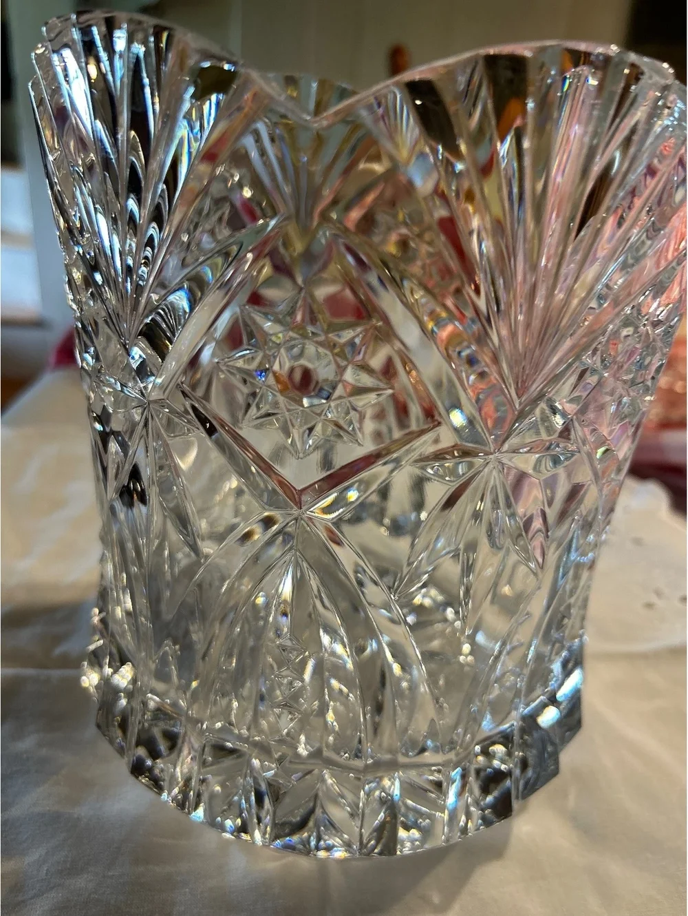 ready  THE ANTIQUE YARD Vintage JG Durand 'Vincennes' Crystal Champagne Cooler